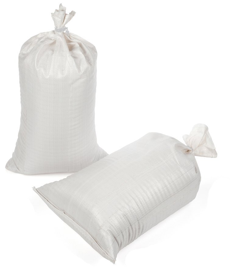 Polypropylene Sandbags - 17" x 27" (White)