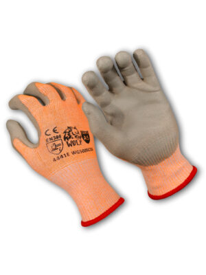 Wolf Hi-Viz Orange A5 Cut Resistant Gloves