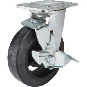 Mold On Caster Swivel with Brake Wheel