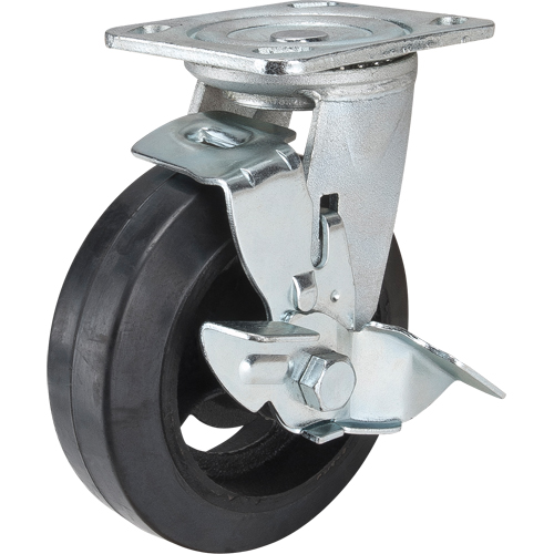 Mold On Caster Swivel with Brake Wheel