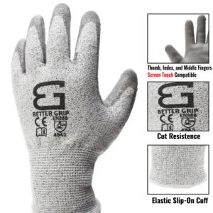 Better Grip Level 5 Cut Resistant Work Gloves