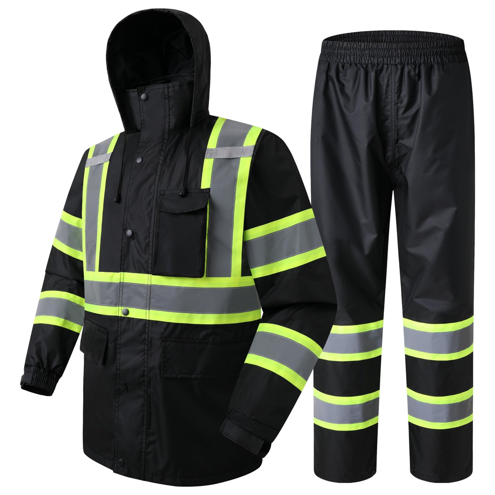 Hi-Vis Reflective Safety Rainsuit - Image 3