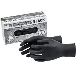 NitroMax Black Nitrile Gloves