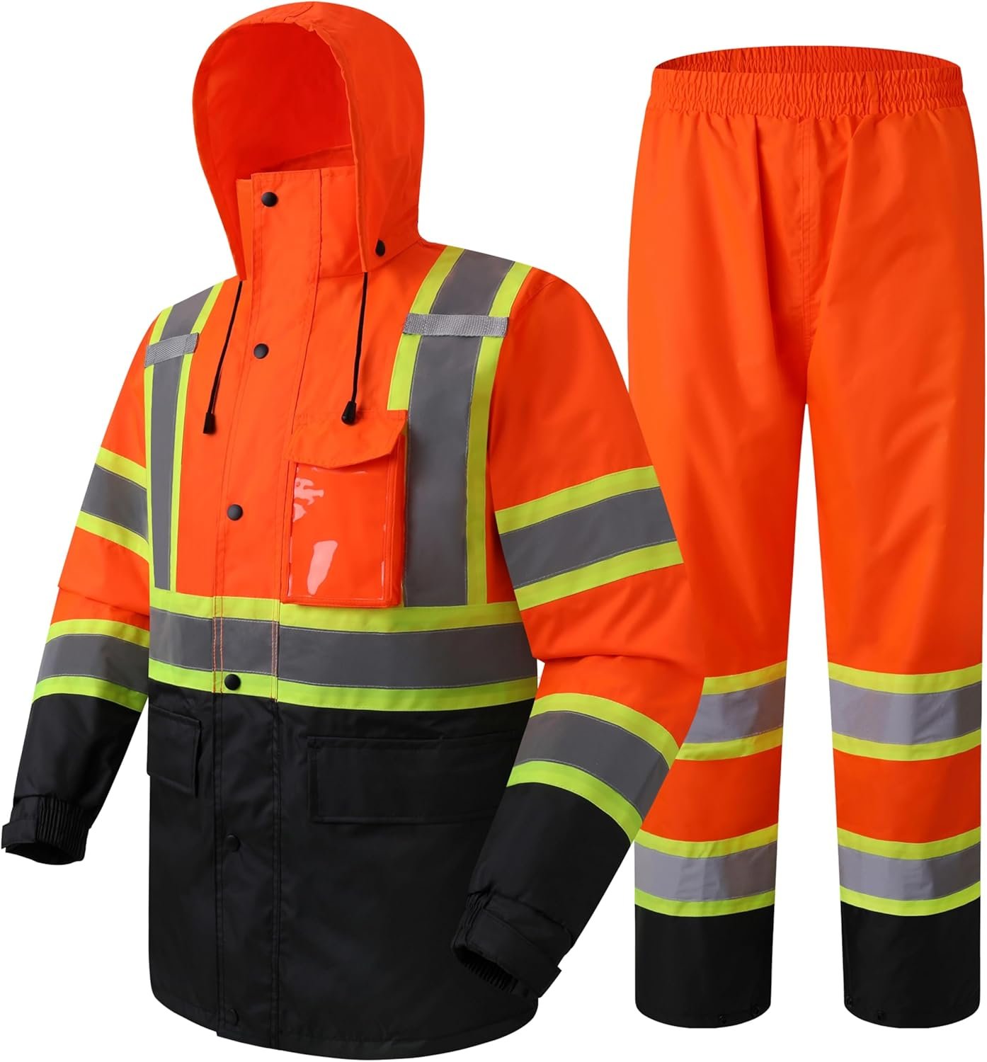 Hi-Vis Reflective Safety Rainsuit - Image 2