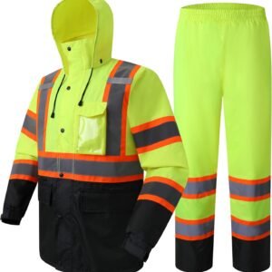 Hi-Vis Reflective Safety Rainsuit