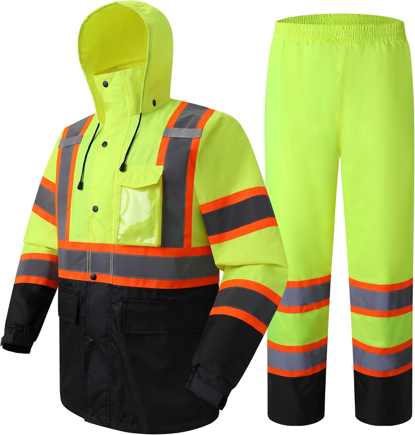 Hi-Vis Reflective Safety Rainsuit