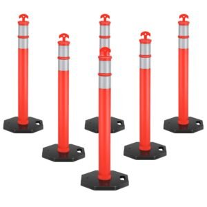Orange Post Cone with Base