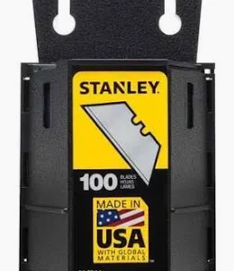 Stanley Heavy-Duty Utility Blades with Dispenser (100 PK)